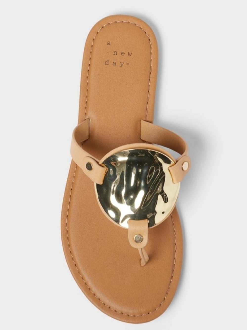 Women's Layla Ornament Thong Sandals - A New Day Size 7